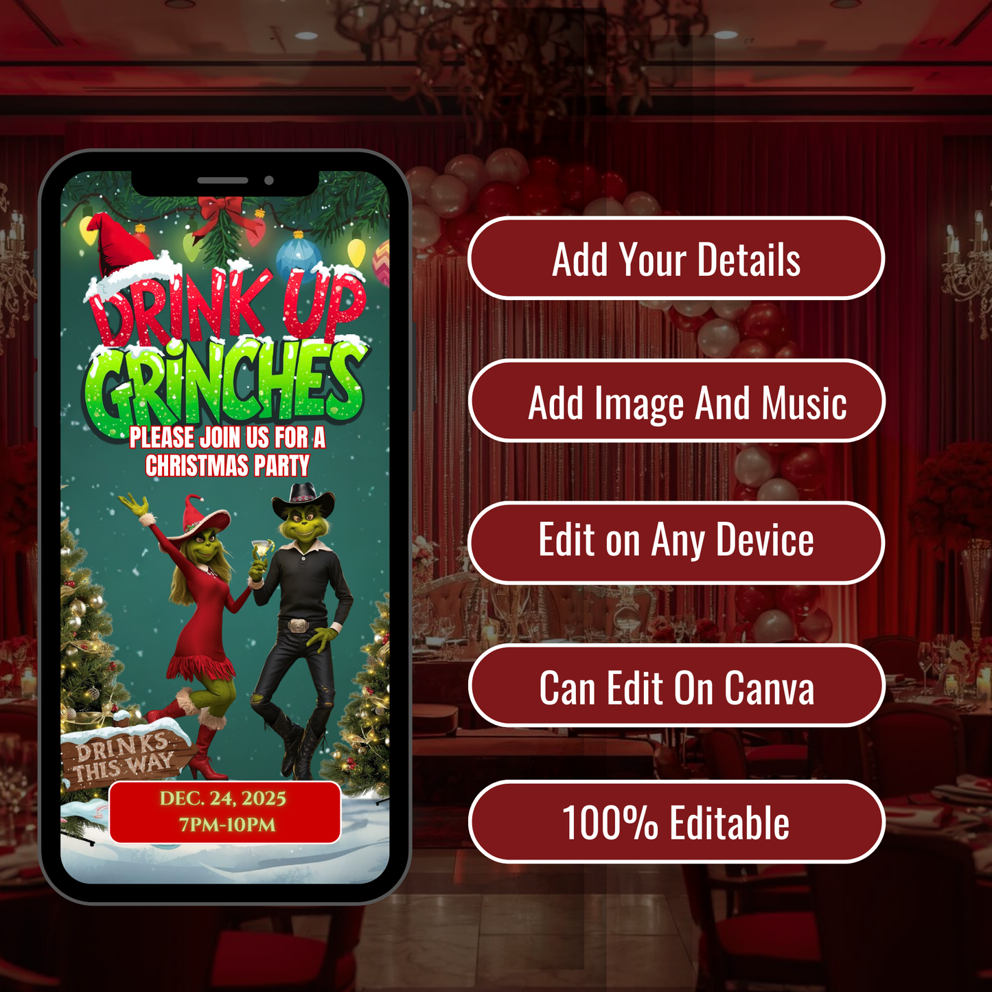 GRINCHMAS PARTY INVITATION-498