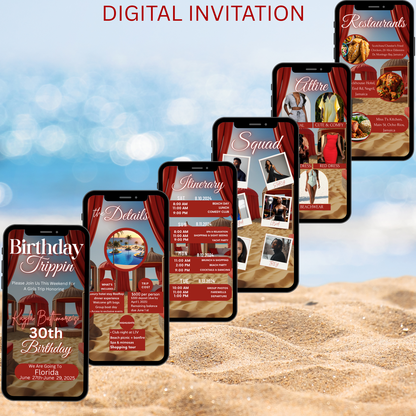 FLORIDA BIRTHDAY TRIP INVITE