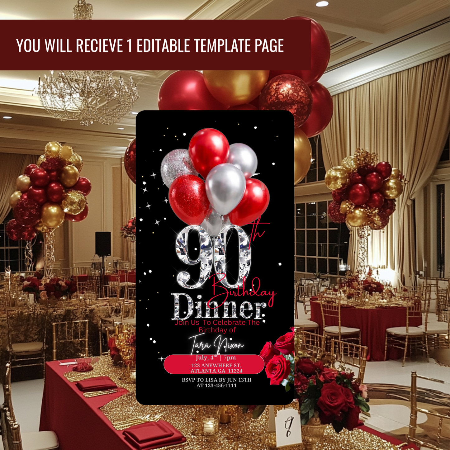BIRTHDAY DINNER INVITATION-580