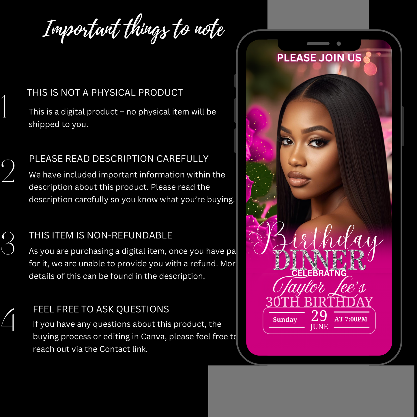 BIRTHDAY DINNER iNVITATION -506