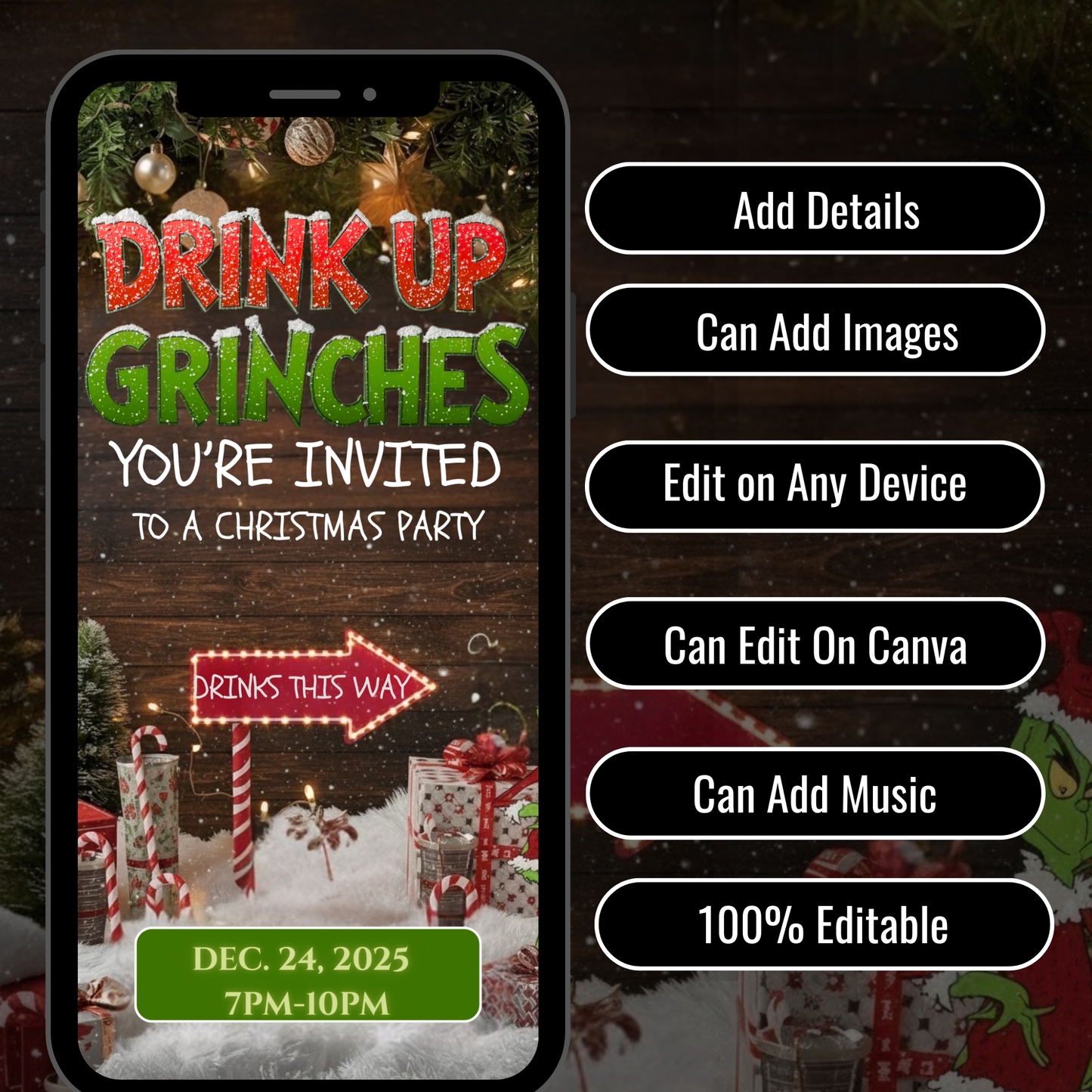 GRINCHMAS PARTY INVITATION-499