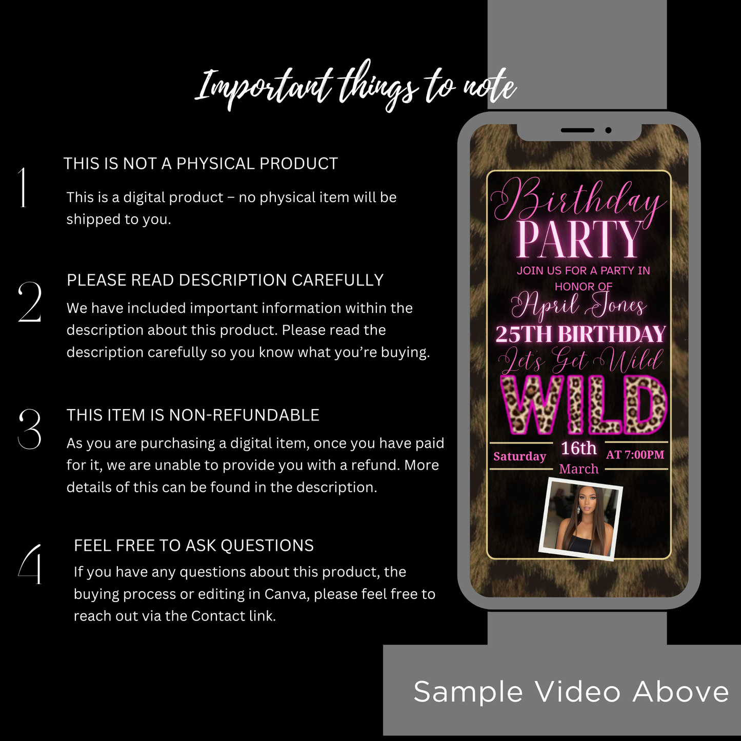 BIRTHDAY PARTY iNVITATION -503