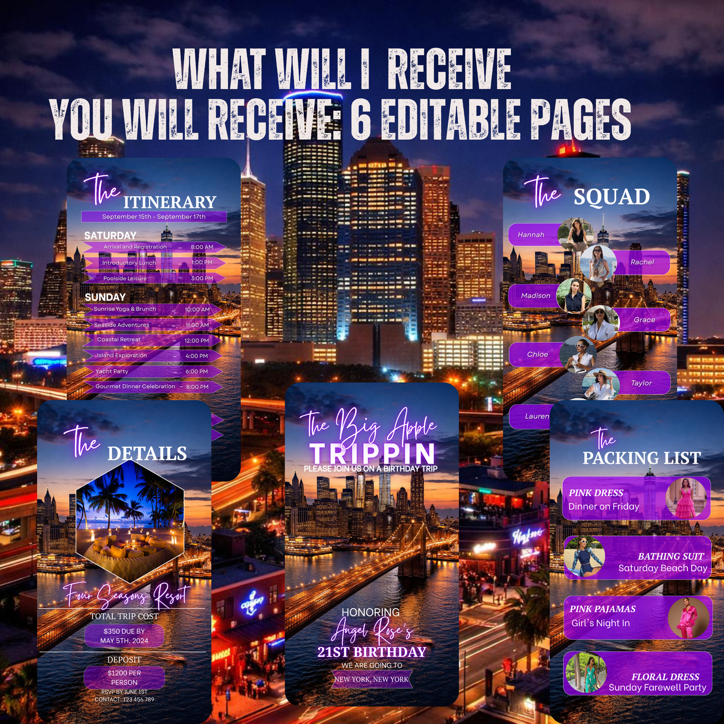 THE BIG APPLE (NEW YORK)INVITE-592