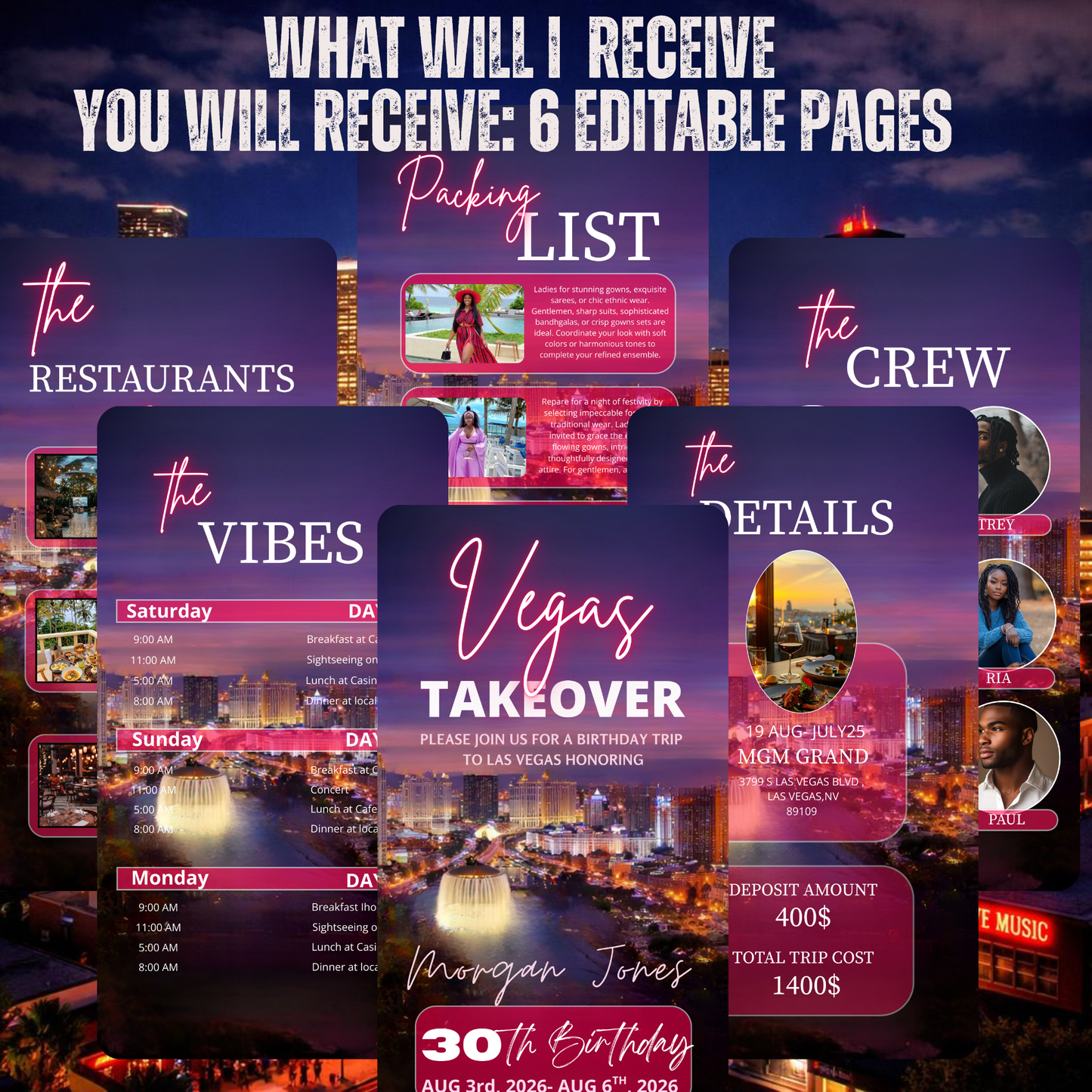 LAS VEGAS TRIP INVITATION