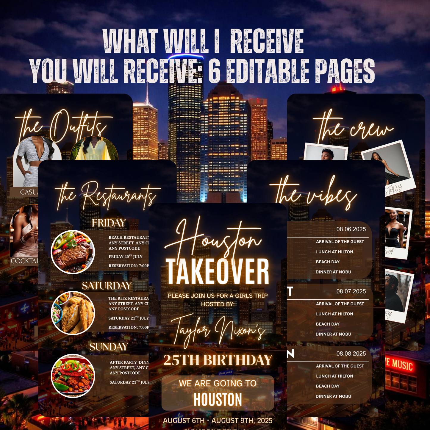 HOUSTON TRIP INVITATION