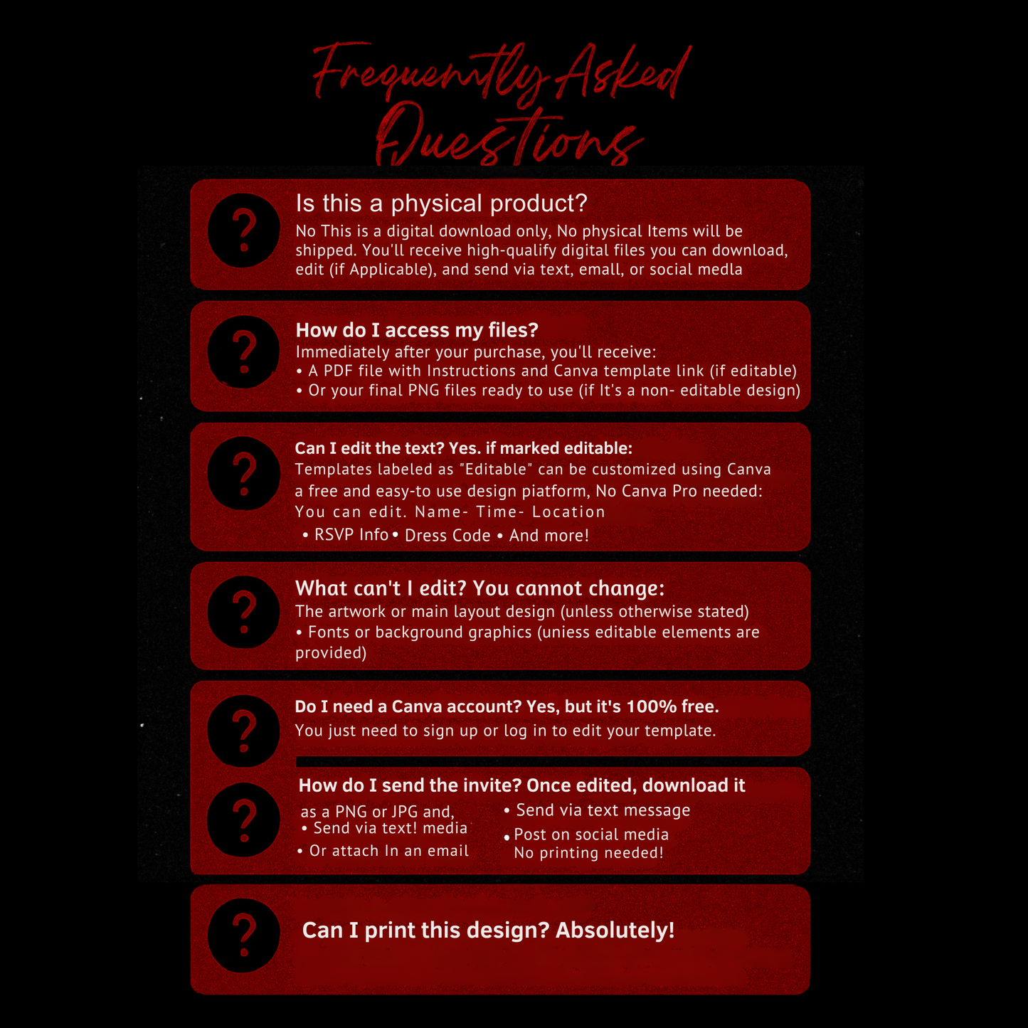 PROM SEND-OFF NVITE-421