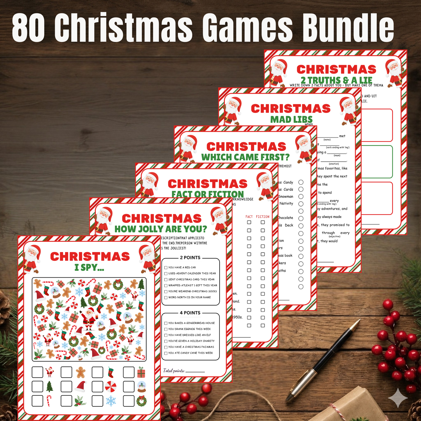 CHRISTMAS GAMES AND ACTIVITIES BUNDLE