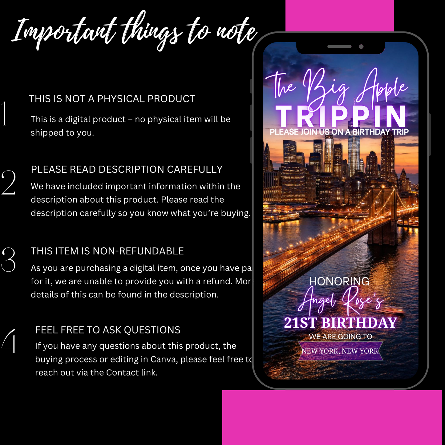 THE BIG APPLE (NEW YORK)INVITE-592