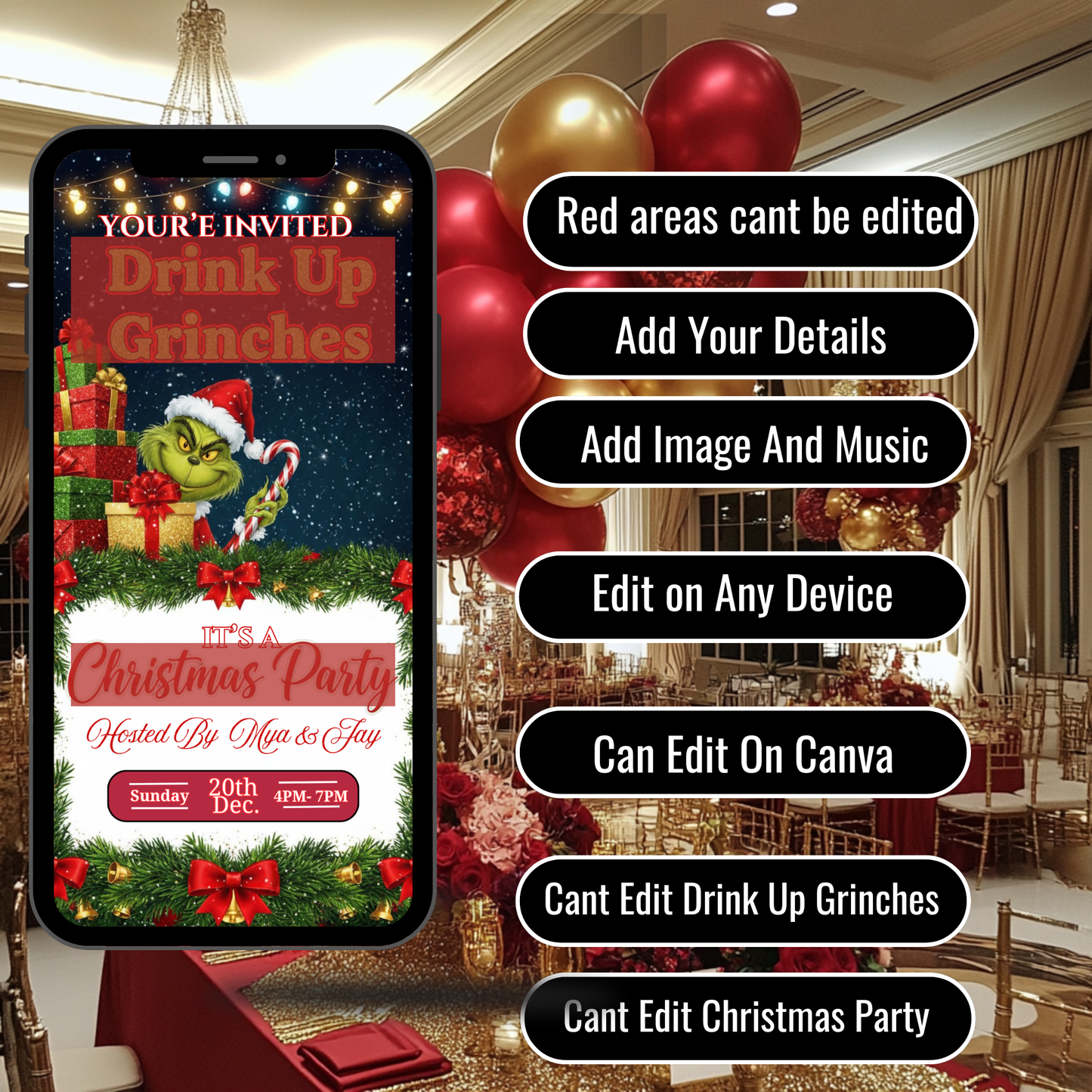 GRINCHMAS PARTY INVITATION-524