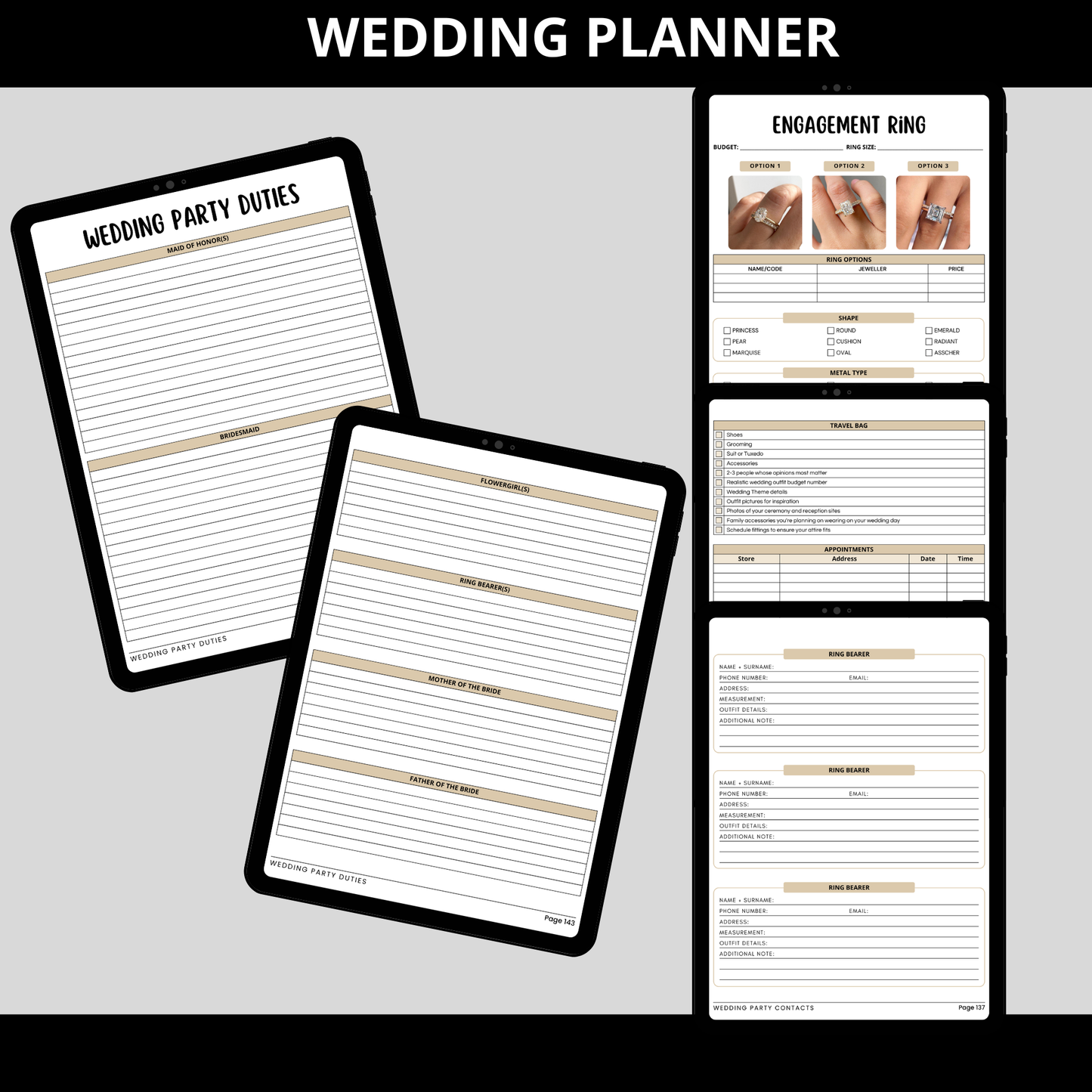 COMPLETE WEDDING PLANNER & INVITATION BUNDLE-656