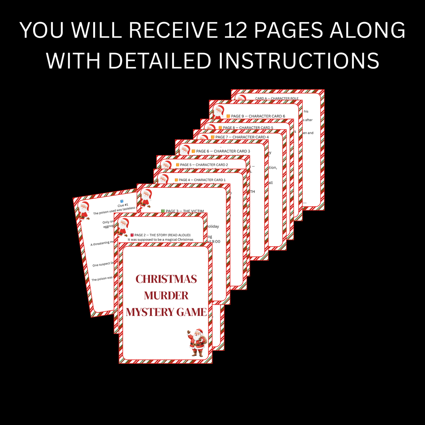 CHRISTMAS MURDER MYSTERY GAME-1