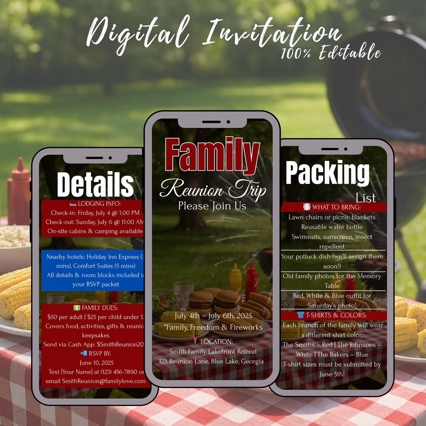 4th of July Family Trip Itinerary