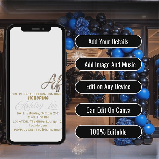 21 AF BIRTHDAY INVITATION - 645