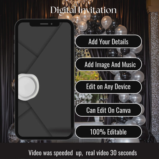 Digital Wedding Invite -Instant Download